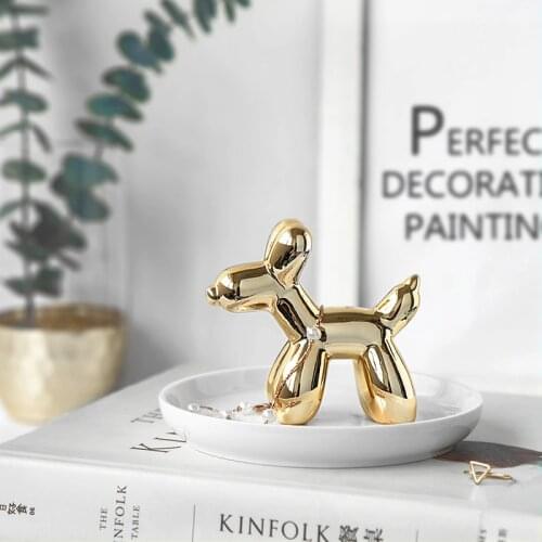 Jewelry Trinket Dish Holder Vanity Storage Wedding Decor Unicorn and Balloon Dog Ring Dishes Decorative Ceramic Bride Mom Gift