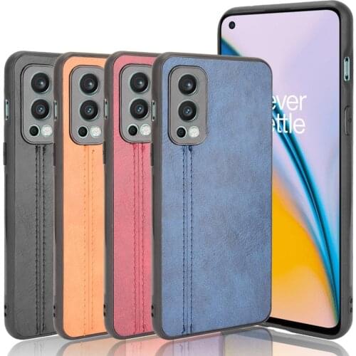 For OnePlus Nord 2 5G Case Route Calfskin PU Leather PC Hard Phone Bag Cover For OnePlus Nord2 5G Case For One Plus Nord 2 5G