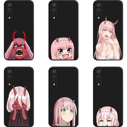 Anime Cute Zero Two Dois Querida Na FRANXX Phone Case For Huawei Nova 6se 7 7pro 7se honor 7A 8A 7C 9C Play