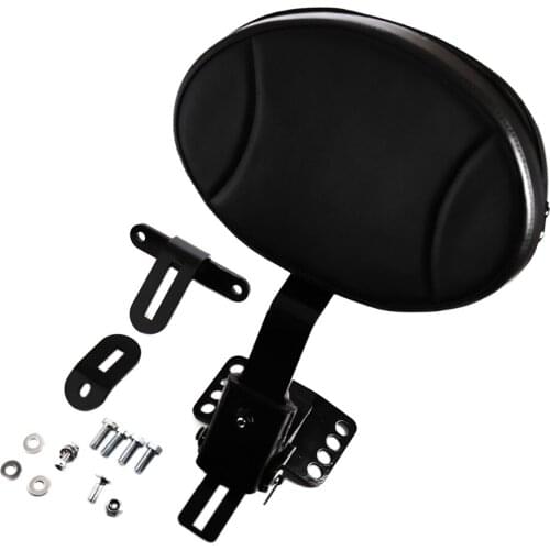 Black Plug-In Driver Backrest Kit For Harley Touring FLHTC FLTR FLHX 88-16