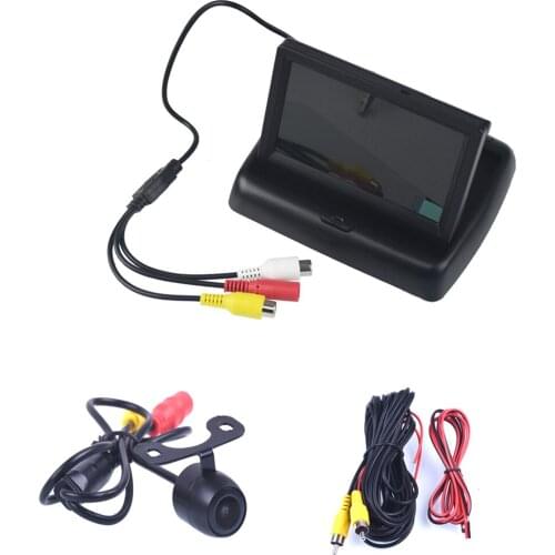 4.3" Color TFT LCD Folding Car Parking Assistance Monitors S DC 12V Folding Car Monitors With Rear View Camera