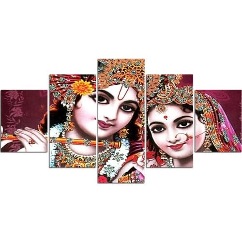 Lord shiva paintings canvas Hinduism print Paintings canvas art 5 Piece shiva paintings on canvas