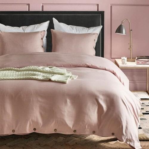 Pink Luxury button duvet cover set US King Queen Twin size 3pcs/set bedding quilt cover set funda edredon dekbedovertrek 7colors