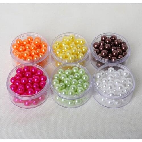 4 6 8 10mm Imitation Pearls Acrylic Round Pearl Spacer Loose Beads DIY Jewelry Making Necklace Bracelet Earrings Accessories