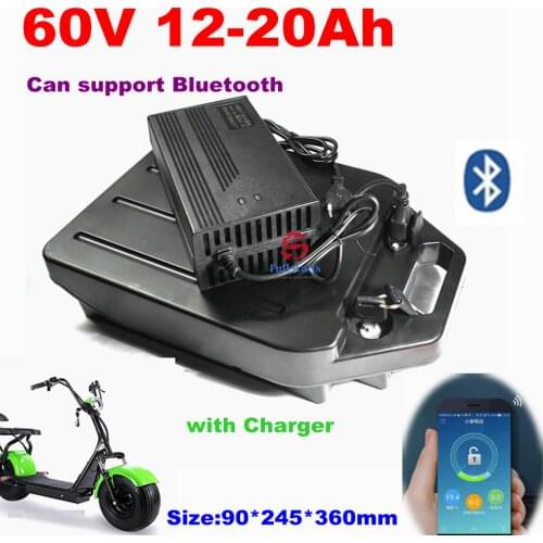 60V 20Ah Lithium-ion battery 60v 18ah li ion with Bluetooth BMS APP for two Wheel Foldable citycoco scooter bicycle +charger