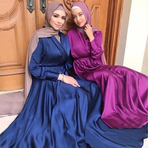 Muslim Middle East Arab DubaiFor Women Fashion Lace up Ladies Maxi Dress Robe Femme Islamic Clothing