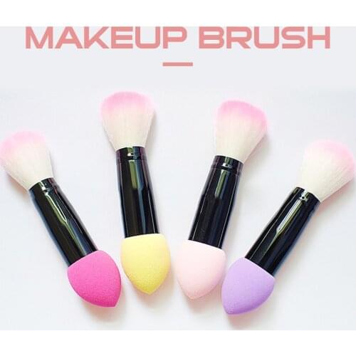 New Hot Professional Women Makeup Brush Dual-end Brush Blender Blusher Eye Non-latex Material Shadow Lips Make Up Brushes Kit