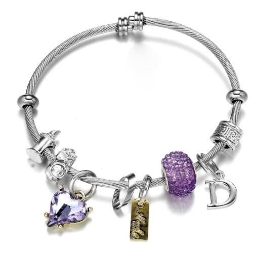 Romantic love bracelet lovely heart-shaped bracelet for women Christmas jewelry New Year gift