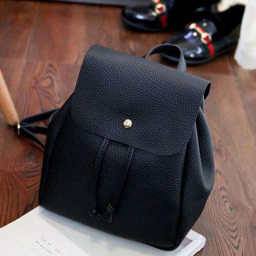 Fashion Pu Leather Women Backpack High Quality Vintage Backpacks Female Large Capacity Womens Knackpack