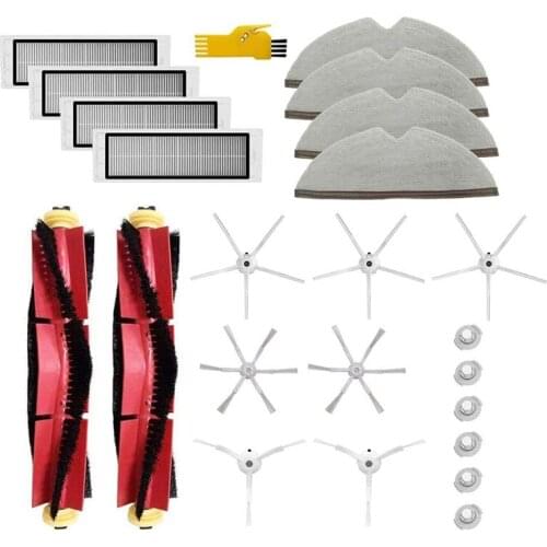 Main Side Brush Filter Mop Cloth for Roborock E4 S6 S5 S4 E25 E20 E35 C10 S50 S51 Robot Vacuum Cleaner Accessories Kit