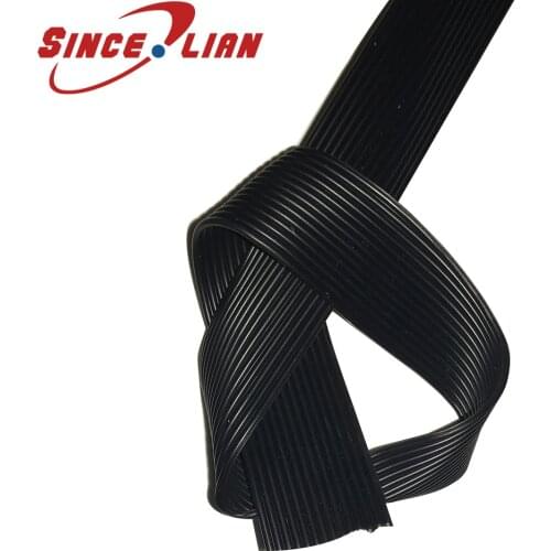Super Soft 22AWG Silicone Cable 12p14p High Temperature Soft Parallel Line 22AWG 0.3 square 0.08mm Black Copper Wire 10m