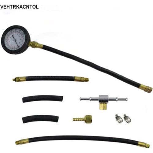 VEHTRKACNTOL Petrol Gas Car Cylinder Injection Pressure Gauge Fuel Pressure Gauge Meter Tester Kit