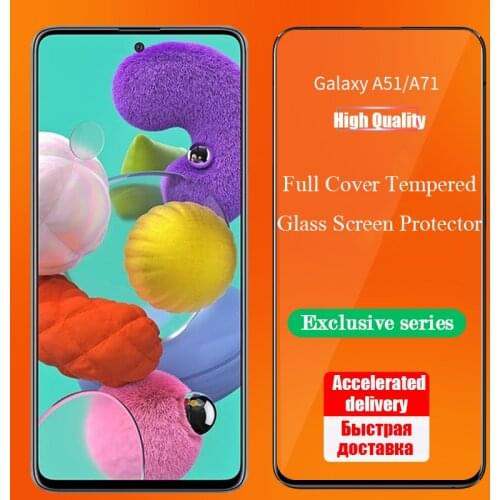 Full Cover Anti-Explosion Tempered Glass For Samsung Galaxy A51 A71 A50 A30 Glass For Galaxy A10 A70 A21 A21S Screen Protector