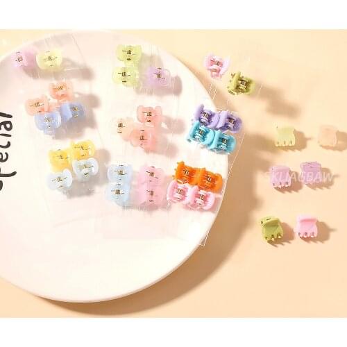 12pcs/lot Hair Clips for Women Claw Clip Elegant Colorful 1.5cm Small Hair Claw Girls Crab for Hair Barrettes Hair Accessories