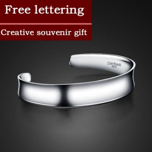 Couple bracelets open design Woman New fashion brand jewelry100% 925 sterling silver bracelet pure silver man charm jewelry