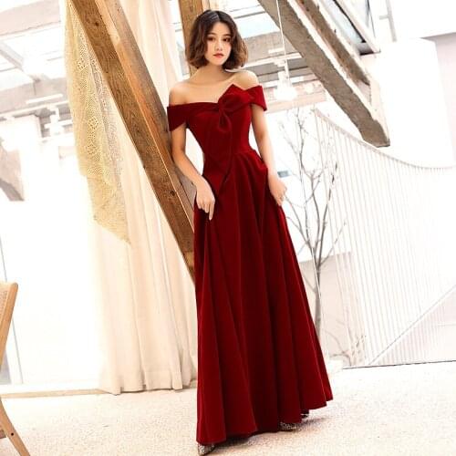 Dark Red Bride Dress Cheongsam Oriental Womens Wedding Slash Neck Party Qipao Style Elegant Long Robe Clothes Vestido XS-XXXL