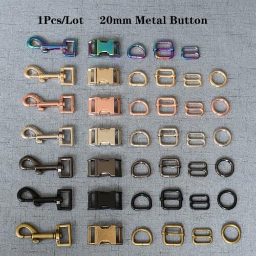1 Pcs/Lot 20mm Metal Safety Strong Clips Lobster Clasp Dog Leash Carabiner Snap Hook DIY Key Chain Bag 20mm7826