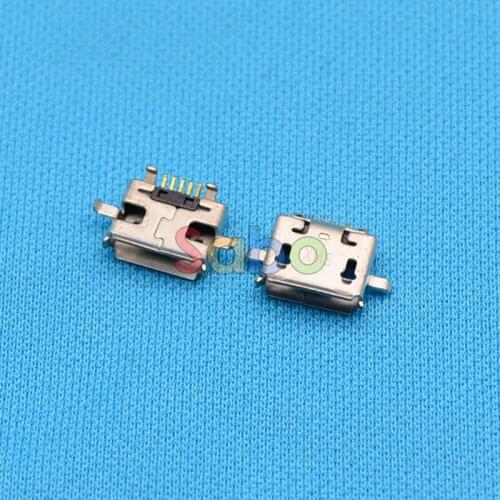 10pcs Micro USB 5pin B type Female Connector 4 Fixed feet For Mobile Phone Micro USB 5 pin Charging Socket