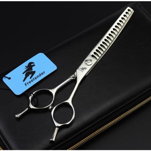 6.5inch Teeth Pet Dog Curved Thinning Scissors Professional Shears Dog Grooming Pet Hair Cut Scissors Fish bone Teeth