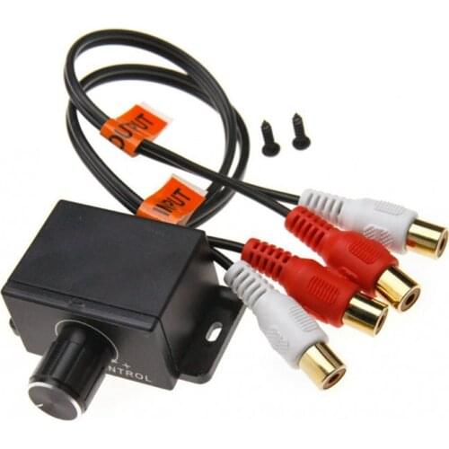 Car Amplifier Volume Adjuster / Potentiometer RCA Female Input And Output 2RCA Male And Female
