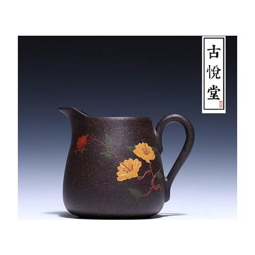 230ml Teapot all hand Yixing Zisha fair cups hand cups tea cups black tea set