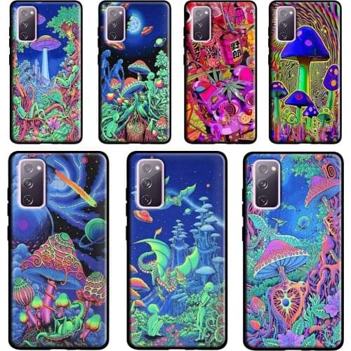 Psychedelic Trippy Visuals Colours For Samsung Galaxy Note 20 Ultra Note 10 Plus S20 FE S8 S9 S10 Plus S21 Ultra Case Cover