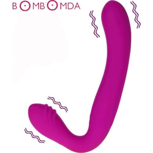 Dildo Vibrators for Women Intimate Sex Product Strap On Double Ended Dildo 30 Frequency Vaginal Vibrator Adult Sex Toy For Woman