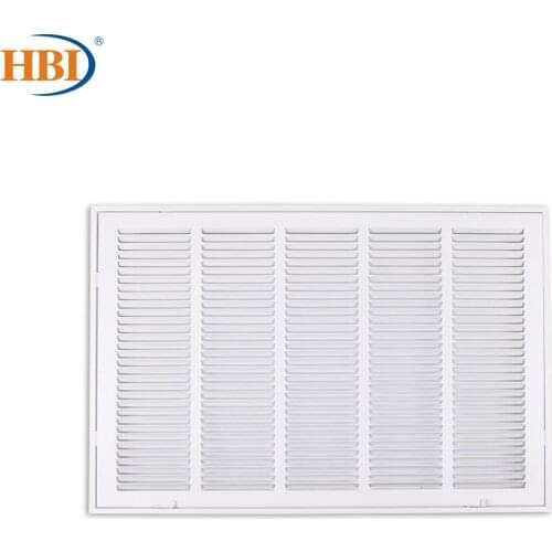 HBI W25"*H16" Steel Air Vent Filter Return Air Grille Vent Cover White Powder Coating with Frame Ceiling and Sidewall Cover