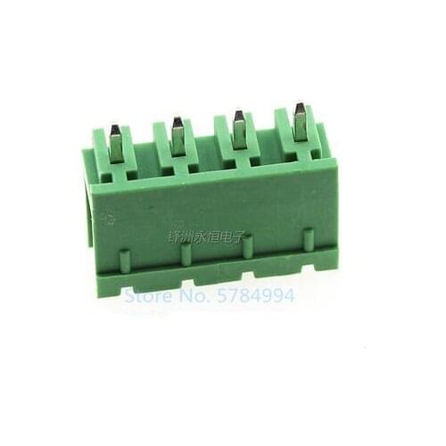 Free shipping 100PCS 2EDG5.08MM terminal block 2EDGV-5.08-4P male and female plug-in connector / straight pin type 4PIN
