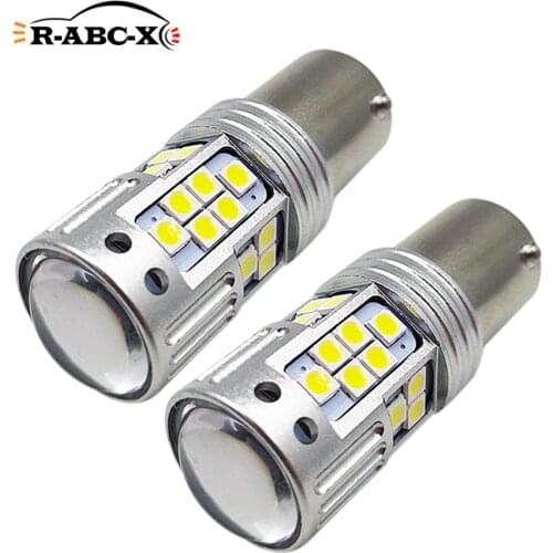 2 Pcs 36 3030 SMD S25 BA15S P21W 1156 Led Bulbs For Turn Signal Light Car Reversing Rear Lamps 900lm 10V-30V 12V 24V White 6000K