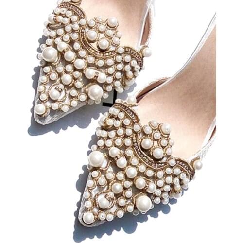 Small Crown Fashion Shoes Flower Jewelry Popular Buckle For Casual Handmade Thread Lace Women Embroidery Accessories Diy I1I9