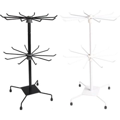 Metal Rotating Jewelry Display Bracelet Necklace Holder Racks Display Stand Cases Hat Sock Display 30cm(D)*51cm(H)