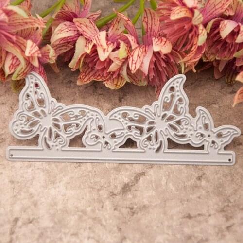 Metal Cutting Dies Stencil Dies for DIY Scrapbooking dies Decorative Embossing dies Paper Card Making N07 Butterfly Edge Strip