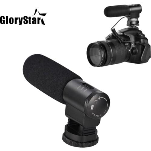 RYH MIC-03 Camera Microphone 3.5mm MIC Plug Condenser Recording Microfone For Nikon Canon Sony DSLR DV Vlog Microphone