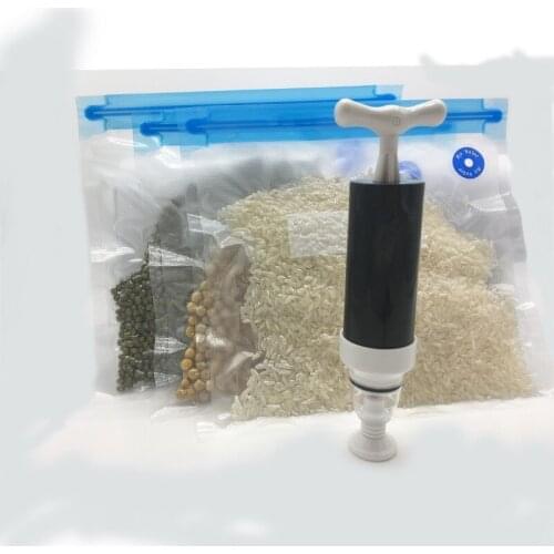 Reusable Fresh Zipper Bag Freezing & Heating Plastic Food Storage Bag Versatile Vacuum Preservation Sealed Bag With vacuum pump