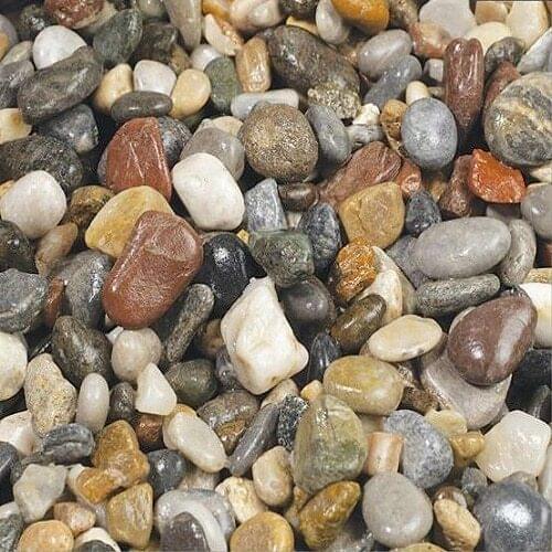 Naturel river gravel pebbles 4-6 cm decorative aquarium pond stones 1 kg