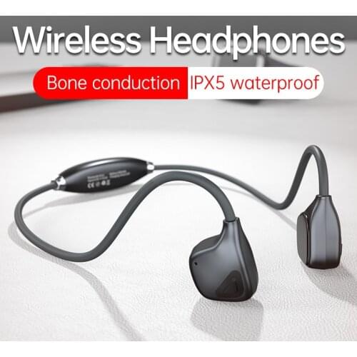 Bone Conduction Headphones Ture Wireless Stereo Sports Earphones Bluetooth 5.0 Waterproof Lightweight Stereo Hands-free for Sony