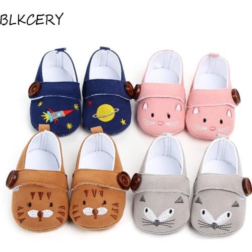 Newborn Baby Shoes For Girl Soft Sole Baby First Walker Anti-Slip Toddler Shoes Baby Slippers