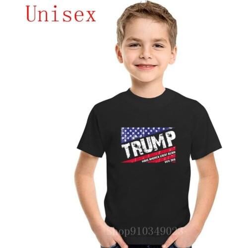 Donald Trump US Flag girls clothes boys t shirts kids clothes girls 8 to 12 kids tshirts boys shorts kids clothes girls