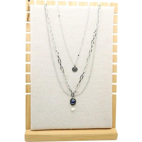 2020 Fashion Multilayer Hip Hop Surgical Steel Long Chain Necklace For Women Men Jewelry Gifts Key Cross Pendant Necklace