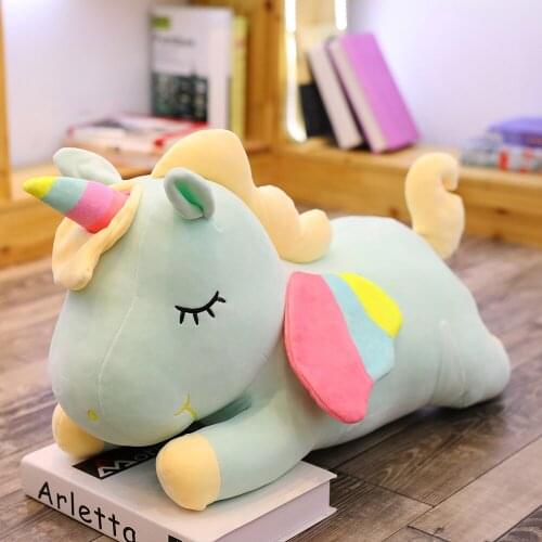 Plush Unicorn Toys Stuffed Unicorn Horse Dolls Soft Pillow for Girls Kids Playmate Plush Toys Home Secor Wedding Gift