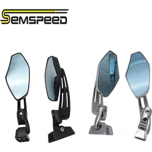 Semspeed Universal Motorbike Mirror For Aprilia Honda Yamaha Suzuki Kawasaki BMW Dacati Choppers Cruiser Motorcycle Mirror Parts