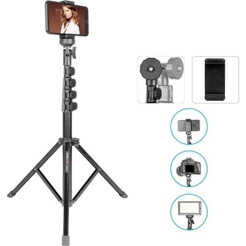 KINGJOY 1.55m Light Stand Tripod Max Load to 5KG for Photo Studio Fresnel Tungsten Light TV Station Studio Photo Studio Tripods