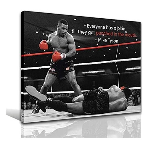 Sport Poster Print Wall Art Decor Inspirational Art Poster Sportsmen Gifts Knockout Mindset Art Posters Person Boxing Prints