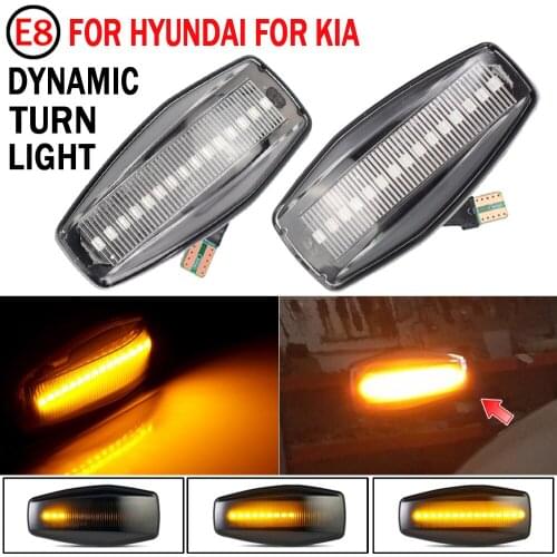 LED Dynamic Turn Signal Side Marker Light Sequential Blinker Light For Hyundai Elantra Getz Sonata XG Terracan Tucson Kia Rio