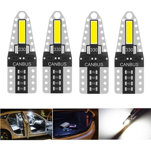 T10 192 194 168 W5W LED Bulbs 7020 2SMD Car Tail Lights Dome Lamp White 12V Signal Lamp Car Light for hyundai accent/i30/tucson