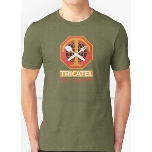 Tricatel T Shirt 100% Pure Cotton Tricatel Convenience Food Fast Movie Seventies 1976 France French Louis De Funes Haute