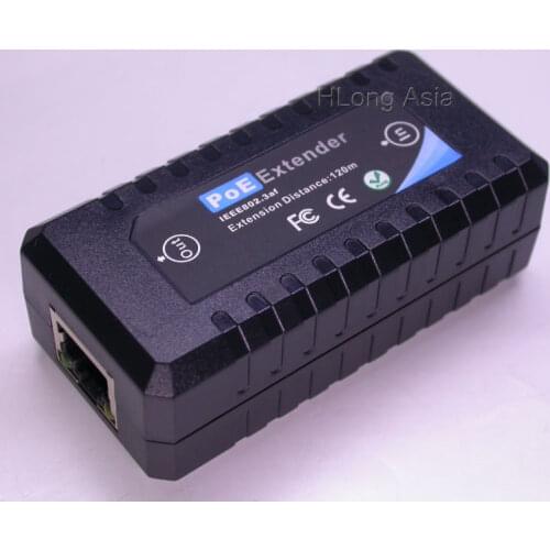 Passive 1 Port POE IEEE802.3af Ethernet Extender / Repeater for CCTV IP Cameras about 120 meters (max) under standard CAT5 cable