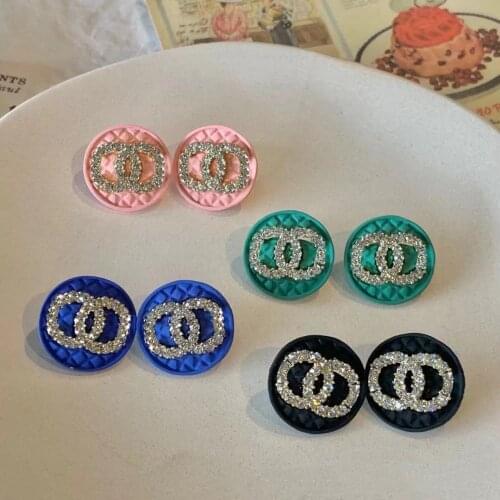 Diamond Woman Earrings S925 Silver Needle High Cold Temperament Earrings Female Retro Ladies Fragrant Grand