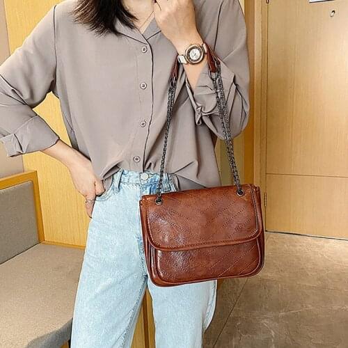 2021 Women Bags Summer Retro PU Crossbody Bag Fashion Shoulder Bag Western Style Purses And Handbag For Women Travel Handbags